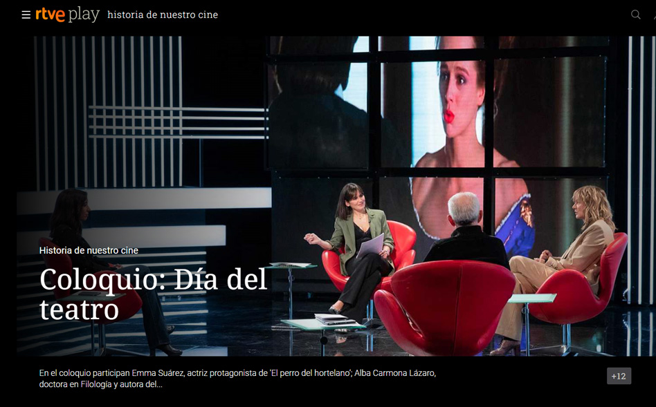 Alba Carmona participa en «Historia de nuestro cine»