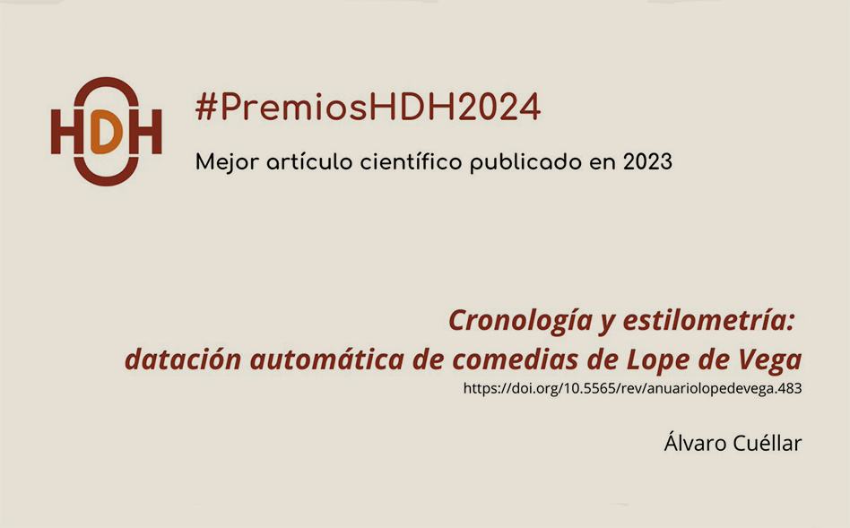 Álvaro Cuéllar, mejor artículo científico en los Premios HDH2024